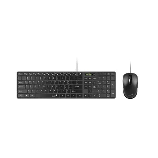 GENIUS Slimstar C126 Wired USB Slim Keyboard & Mouse Combo